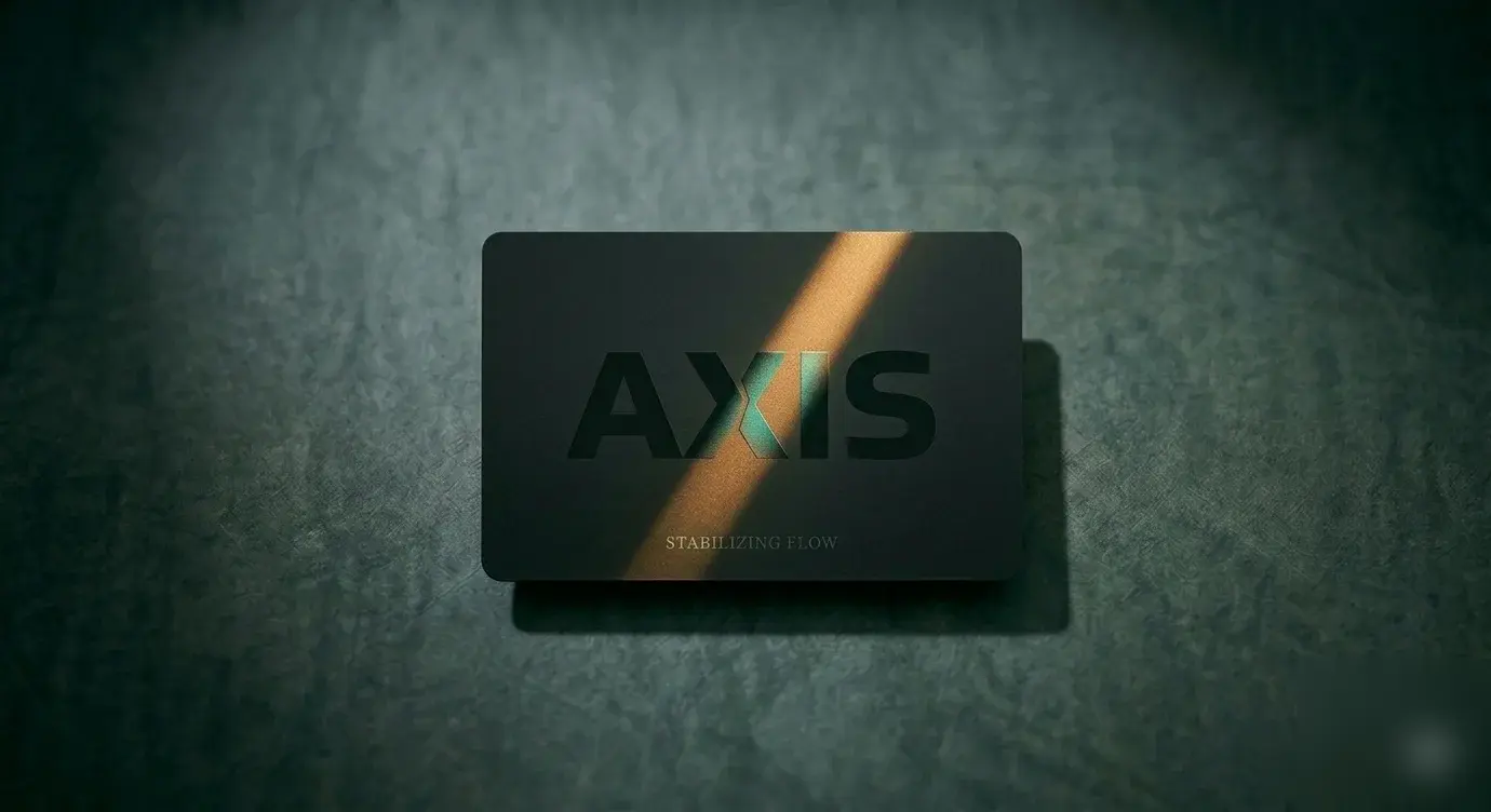 AXIS matte black NFC access card on dark surface.